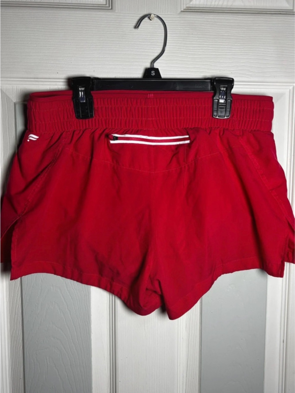 Fabletics pink/Red Women's Athletic Shorts with White Trim